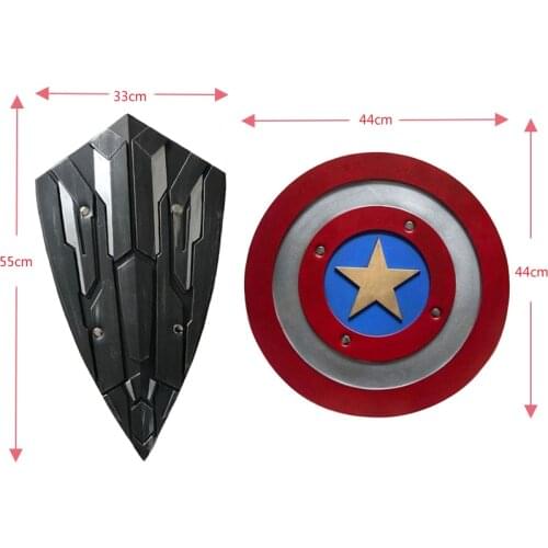 Super hero Role Play 1: 1 PU Shield Gift Cosplay Halloween Prop 44 Diameter Perfect Version Steve Rogers