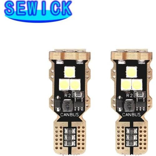 500pcs 12v High Power 3030 9Smd 3D 3W W16W Car Led Brake Lights 921 T15 6000K White W16W Canbus No Error Auto Reverse Tail Lamp