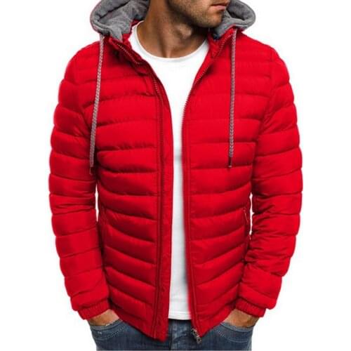 Uefezo Men's Parkas With A Hood