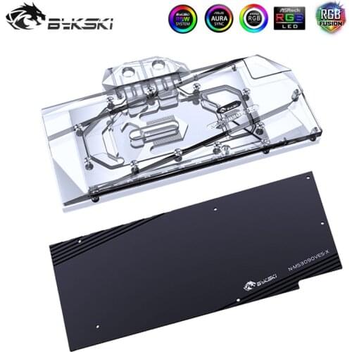Bykski GPU Water Block for MSI Geforce RTX 3080/3090) 3x 10G / 24G OC, Full Cover Water Cooler, N-MS3090VES-X pc water cooling