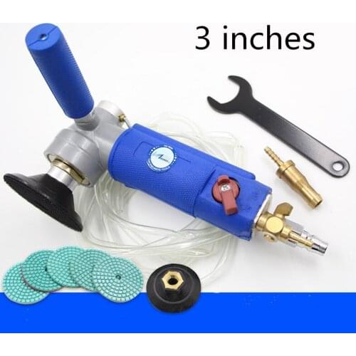 Water injection type 3 inch 4 inch pneumatic water mill marble stone jade polishing machine polishing machine stone granite sand