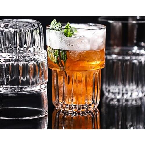 160/250/330ml KTV Bar Single Layer Glass Cup Whisky Cocktail Coffee Clear Mug