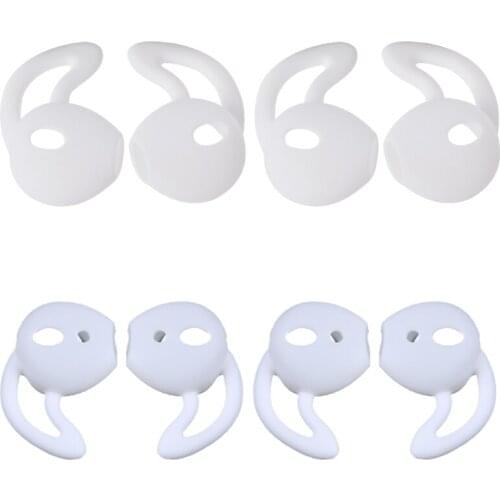 2Pairs Silicone Headset Earbuds Cover Anti-Lost Ear hook case for Apple