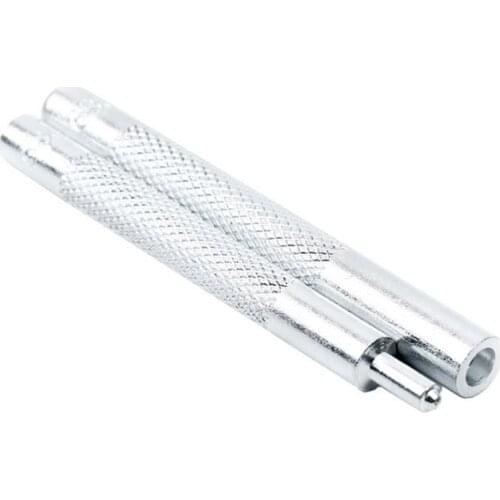 2Pcs/set Snap Button Leather Craft Tools Hole Punch Rivet Button Setter Die Base Working Tool Kit DIY Punching Holes 831