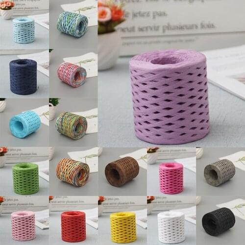 200M Raffia Paper DIY Wedding Rope Ribbon Gift Party Packing Tool Craft Decor