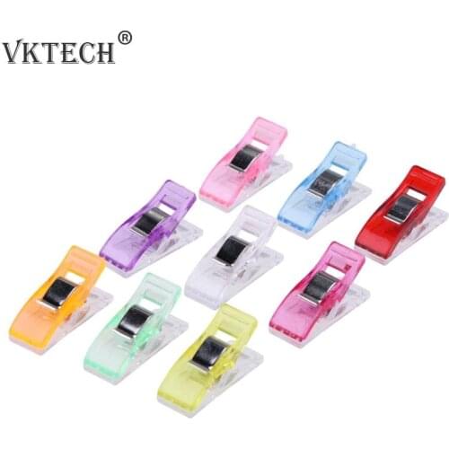 50pcs/set Multi-color Plastic Clips for DIY Craft Quilting Patchwork Sewing Clip Garment Quilt Quilting Clip Clover