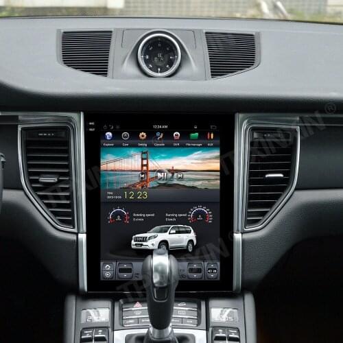 Tesla Style For Porsche Macan 2014-2017 Car GPS Navigation Head Unit Android Multimedia Player Auto Stereo Radio Recorder 4K 64G