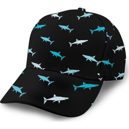 CINESSD Abstract Sharks Outdoor Sport Caps Baseball Hat Men Women Visor Cap Baseball Cap Street Hip Hop Caps