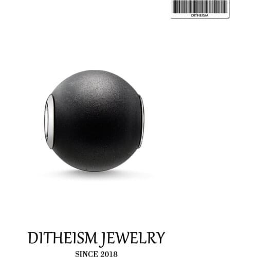 DIY Beads Black Charm 5mm Hole,2018 New Fashion Silver Jewelry Punk Gift For Women Men Boy Girl Fit Bracelets Necklace Choker