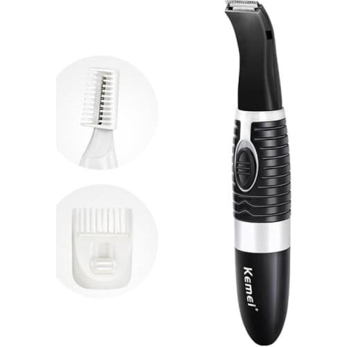 KEMEI 1 Set Electric Eyebrow Shaver Children Pets Hair Removal Clippers Small Areas Trimmer with Guide Comb Haircut Tools Kit