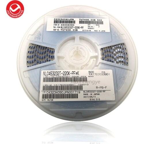 NLC453232T-220K-PF NLC453232T 10% 4532 1812 22UH 370MA 900 MOHM SMD Original and New 500PCS/LOT Free Shipping