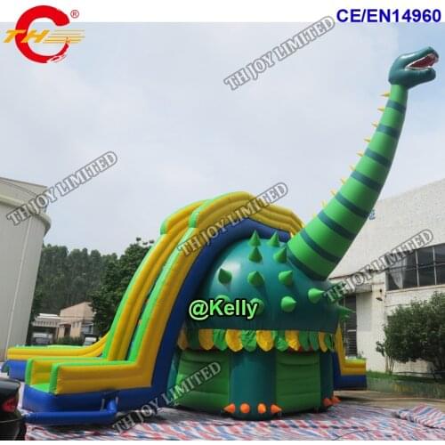 Giant inflatable Dinosaur slide for sale, commercial high quality inflatable super slide amusement park