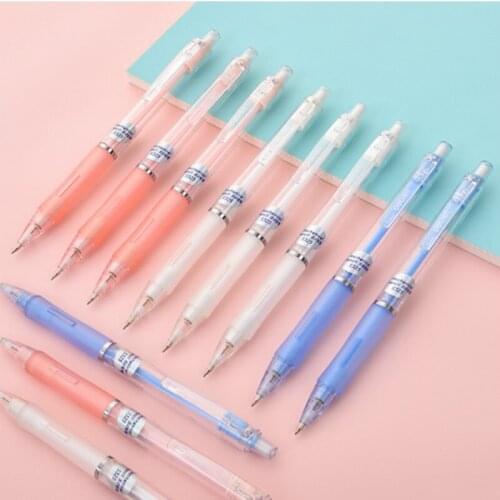 "0.7 0.5 Mm Mechanical Pencils for School Automatic Pencil Coloring Pens Mechanical Pencil Set Lead Transparent Pen Holder"