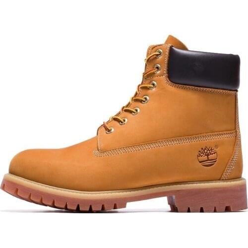 Outdoor TIMBERLAND Classic Wheat Yellow Color Womens Winter Solid Ankle Boots Genuine Leather Upper Shoes 10061 Size Eur 36-39