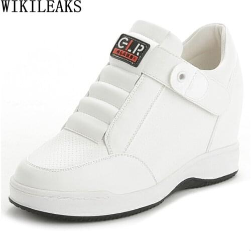 Trainers Women Leather Casual Shoes Platform Sneakers Wedges Shoes for Women Sneakers Women 2021 White Sneakers Zapatos De Mujer