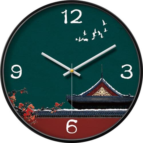 Quartz China Wall Clock Silent Simple Living Room Simple Wall Clock Antique Modern Design Reloj De Cocina Home Decoration OO50WC