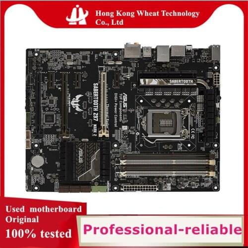 For ASUS SABERTOOTH Z97 MARK 2 Motherboard Socket LGA 1150 DDR3 SATA III For Intel Z97 Original Desktop Used Mainboard