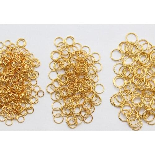 200pcs/lot 3/4/5/6mm Metal DIY Loops Jump Rings Split Ring Jewelry Findings Open Circle Single for Jewelry Making