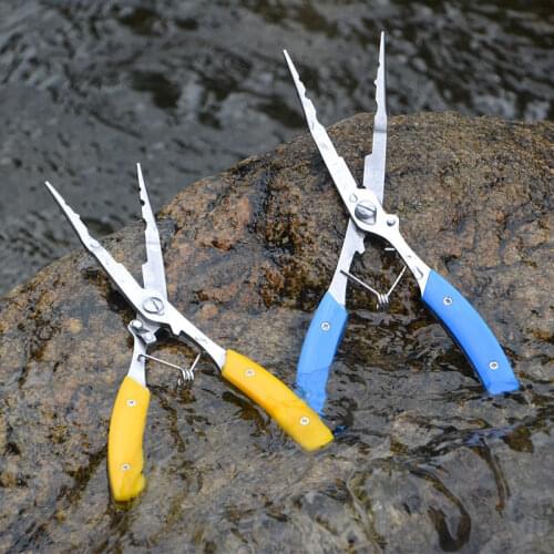 Multifunctional Luer Plier Fishing Pliers Hook Pickup Device Cutting Line Pliers Fishing Clamp Lengthening Pliers Mouth Tool