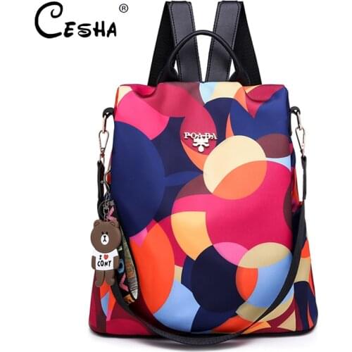 Fashion Anti Theft Women School Backpack Durable Waterproof Oxford School Bag Pretty Style Girls Schoolbag Backpack Mochila