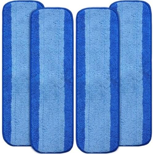 Washable Microfiber Replaceable Cleaning Pad Dust Removal Pad Wet and Dry Flat Mop Cloth for Bona, 8PCS