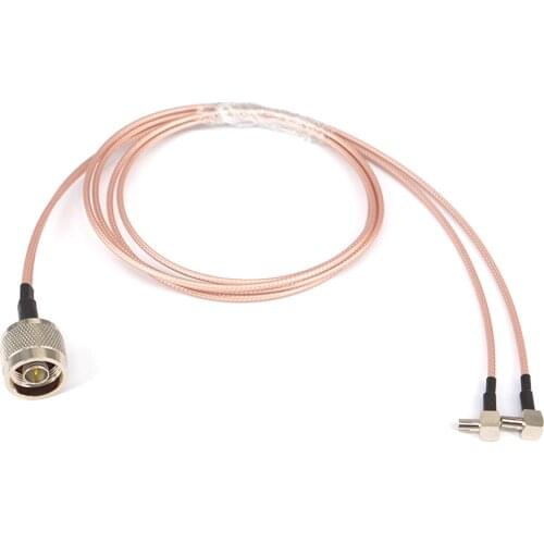 N male to Y type 2X TS9 male Connector Splitter Combiner Cable Pigtail RF Extension RG316 1M Cable