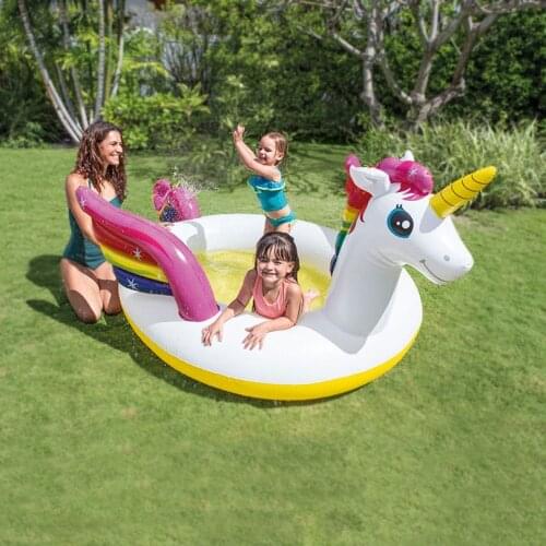 Pool Inflatable 57441 Above Ground Unicorn Children Sprayer Pool 57441