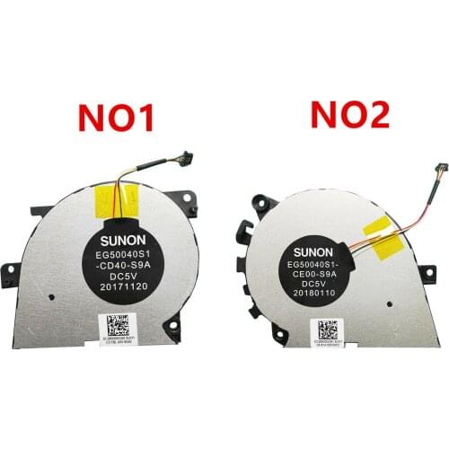 New CPU +GPU Cooling Fan for Lenovo XiaoXin Pro15 14 Air 5IKB 14ARR 530s-14ARR EG50040S1-CD40-S9A EG50040S1-CE00-S9A