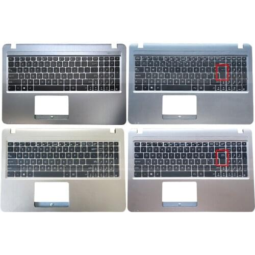 Original Laptop Palmrest Upper Case US UK Keyboard For ASUS X540 X540L X540LA X544 X540LJ X540S X540SA X540SC R540 Gold Silver