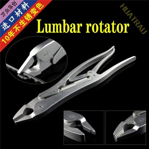 Orthopedic instruments medical spine and lumbar 5.5 pedicle screw system titanium rod forceful rotating rod clamp