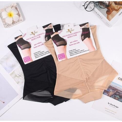 Sexy Shapewear Waist Trainer Shaping Panties lingerie cotton Breathable soft Slimming Tummy cinta modeladora body shaper S0106