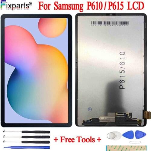 10.4''Tablet LCD For Samsung Galaxy Tab S6 Lite P610 P615 SM-P610 SM-P615 LCD Display Touch Screen Glass Panel Digitize Assembly