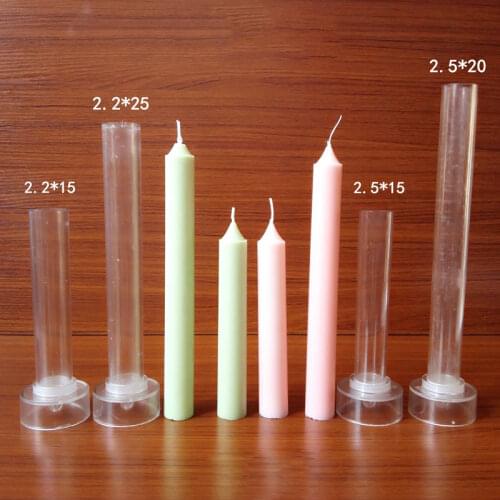 Transparent Plastic Thin Rod Candle Mould Candle Making Long Rod Reused Multiple Times Easy To Use Candle Mold Crafts Making