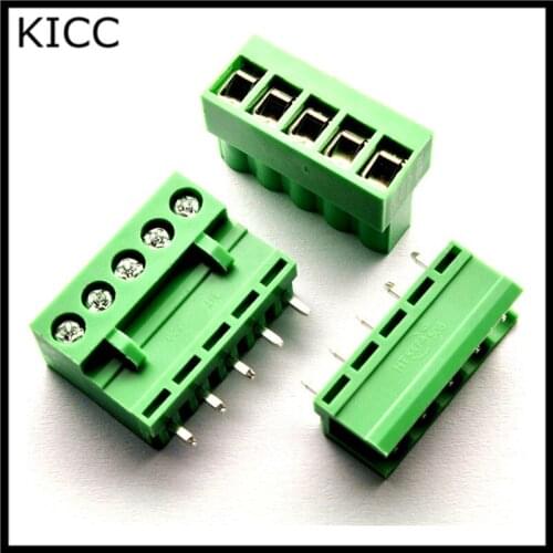 HT5.08 5P Straight pin Connecting terminal HT5.08-5PV 5.08mm Connector Plug+Socket 10Sets