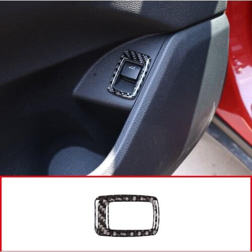 Real Carbon Fiber Indoor Trunk Switch Frame Trim For BMW X1 F48 2016-2019 Accessories