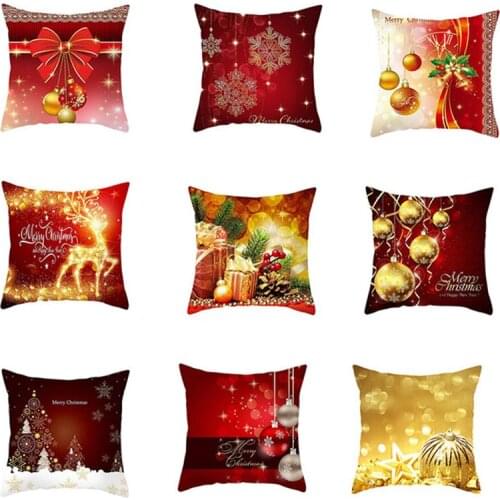 Christmas Decoration Pillow Cover Home Bedroom Living Room Sofa Pillowcase Christmas Home Decoration Pillowcase