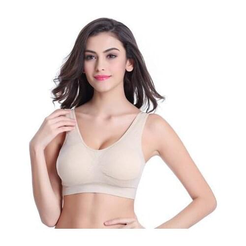 Mozhini beige white black color Professional Absorb Sweat Top Casual Vest bra padded cup vest brassiere super push up bra