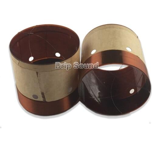 2pcs 49.5mm 49.5 Core 8ohm Bass Voice Coil KSV Kapton Woofer Sound Drive Speaker Repair Parts