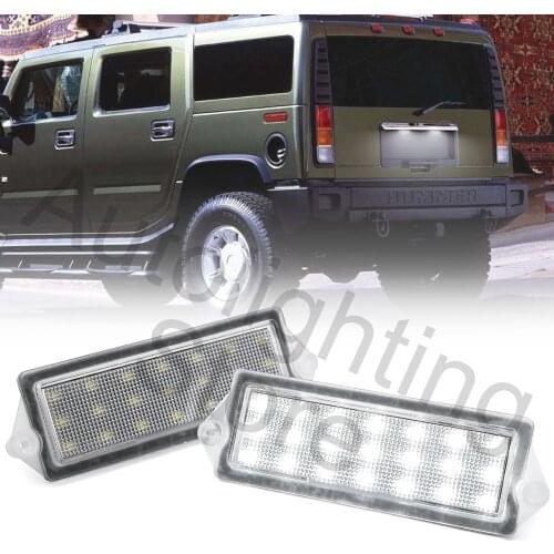 2Pc LED License Number Plate Light For Hummer H2 2003-2007 For Cadillac Deville 1994-1999 For Cadillac Seville 1998-2004