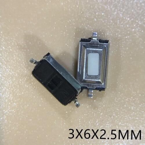50pcs/lot SMT 3x6x2.5MM 2PIN Tactile Tact Push Button Micro Switch G73 Self-reset Momentary