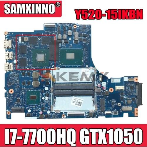 Akemy DY512 NM-B191 Is Suitable For Lenovo Y520-15IKBN Notebook Motherboard CPU I7 7700HQ GTX1050 DDR4 100% Test Work