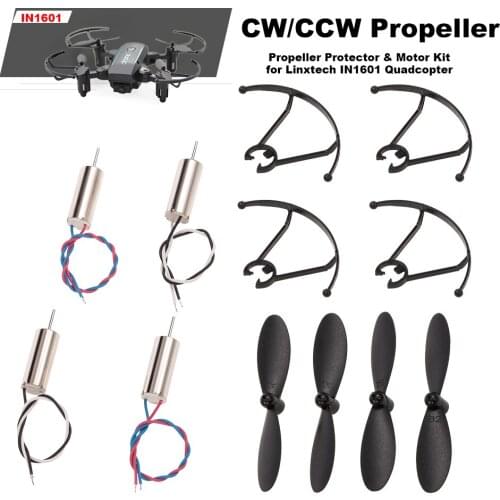 CW/CCW Propeller Blade Propeller Protector Motor Kit for Linxtech IN1601 Wifi FPV Drone Quadcopter