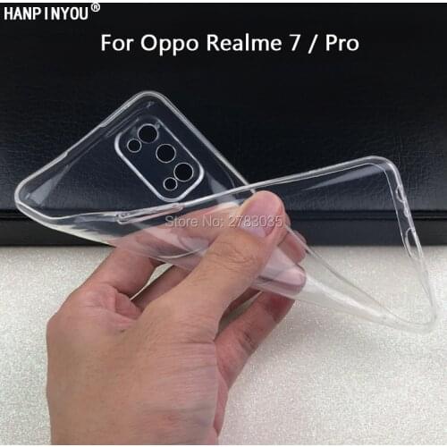 For Oppo Realme 7 Realme7 Narzo 20 Pro Slim Crystal Clear Transparent Soft TPU Back Case Protection Skin Camera Protect Cover
