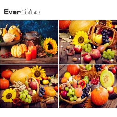 EverShine Diamond Painting Full Drill Square Thanksgiving Picture Rhinestones Diamond Mosaic Full Embroidery Fruit Cross Stitch