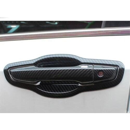 Hot Sale Fit For Honda CRV CR-V 2017 Carbon Fiber Exterior Door Handle Bowl Cover Cup Overlay Trim