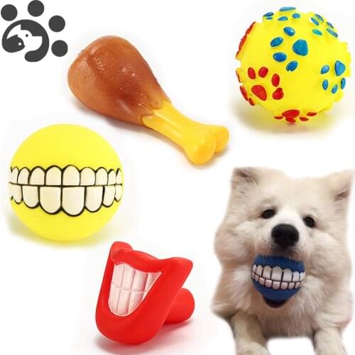 Dog Toys Chew Squeaking Pet Toys Funny Screaming Interactive Drumstick Lips Ball for Large Dogs Pet Products Dog Games TY0051