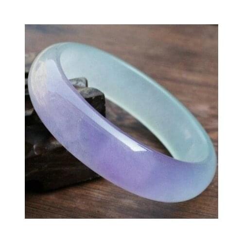 Exquisite Chinese handmade Natural ice kinds purple jade bracelet