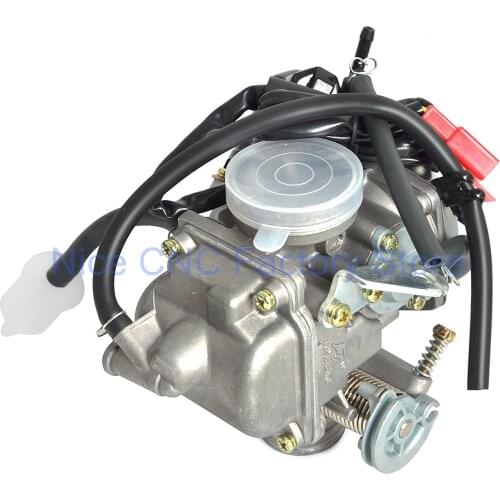 KUNFU Carburetor 24mm for GY6 125cc 150cc ATV, Go Kart, Moped & Scooter