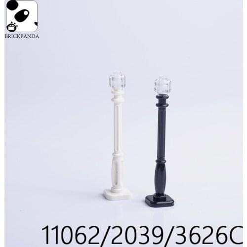 MOC Compatible 11062 2039 3626c Lamp Post Shine Accessories Particles Building Blocks Parts DIY Educational Classic Children Toy