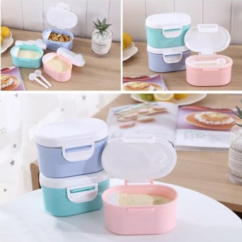 Baby Formula Milk Storage Infants Portable Milk Powder Formula Dispenser Food Container Storage Feeding Box for Kids Food PP Box